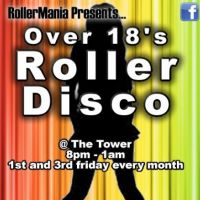 Rollermania over 18's roller disco roller skating at Tower Ballroom