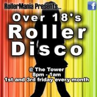 Rollermania over 18's roller disco roller skating at Tower Ballroom