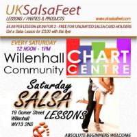saturday salsa lesson at Willenhall Chart Centre