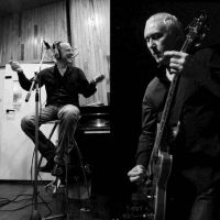 Nine Below Zero's frontmen Dennis Greaves & Mark Feltham at Kingskerswell Parish Church