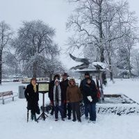 Tuesday Town Walk at Swan Fountain On Waterside
