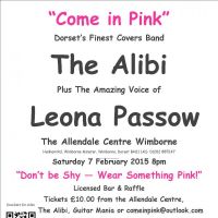 Come in Pink' The Alibi and Leona Passow in Aid of Breast Cance at Allendale Community Centre