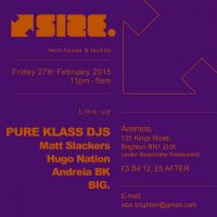 SIZE. w/ PURE KLASS DJs, Hugo Nation, Andreia BK at Ammos