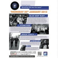 Shebang Presents... Blue Deep Ruby + StoneThief + Smokin' Durrys at The Fiddlers Elbow